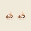 Boucles d'oreilles clous couleur or femme
