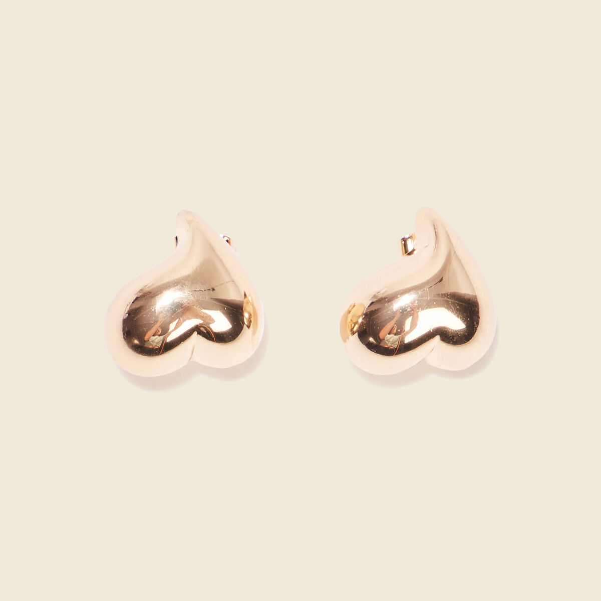 Boucles d'oreilles clous couleur or femme