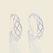 Boucles d'oreilles couleur argent femme