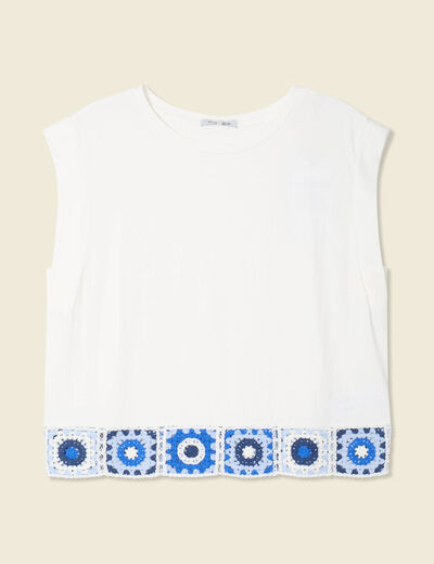 T-shirt éco-responsable blanc femme