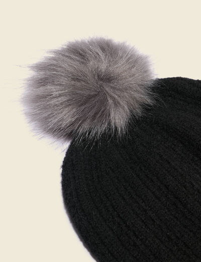 Bonnet noir femme