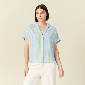 chemise manches courtes bleu femme Chemise manches courtes bleu femme