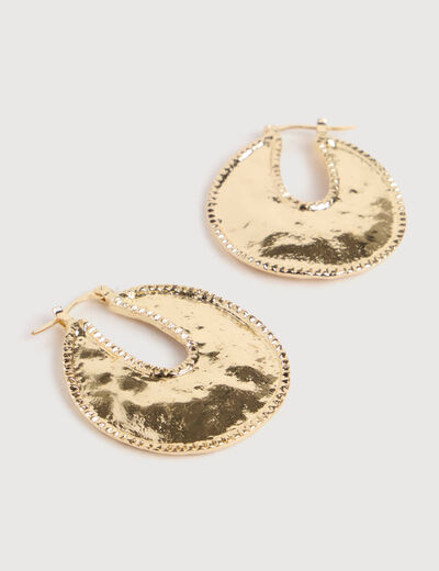 Boucles d'oreilles couleur or femme
