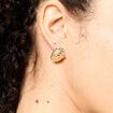 Boucles d'oreilles clous couleur or femme