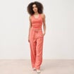 D&eacute;bardeur d&eacute;collet&eacute; brassi&egrave;re int&eacute;gr&eacute;e rouge fonc&eacute; femme