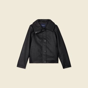 blouson biker simili cuir noir femme Blouson biker simili cuir noir femme
