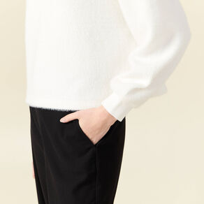 Sweat manches longues ecru femme