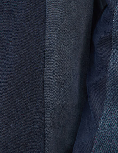 Surchemise droite manches longues denim brut homme