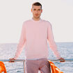 Sweat manches longues en coton rose poudr&eacute;e homme