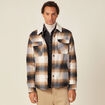 Veste surchemise ample ecru homme
