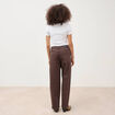 Jeans ample taille standard marron femme
