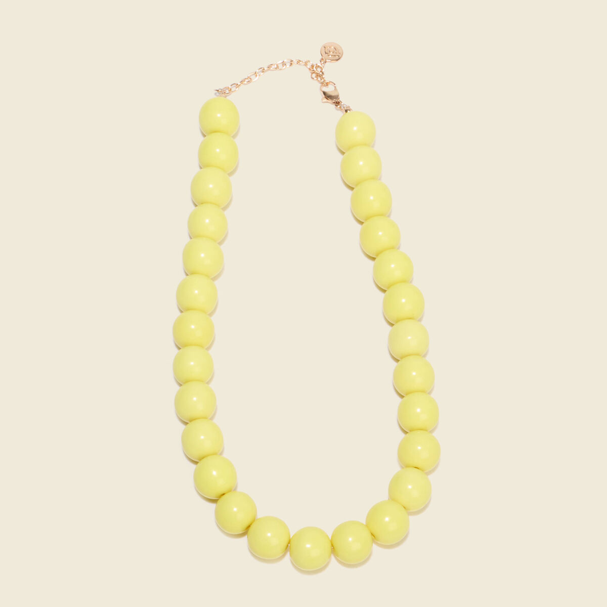 Collier jaune femme