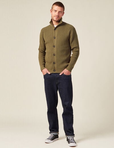 Gilet manches longues beige homme