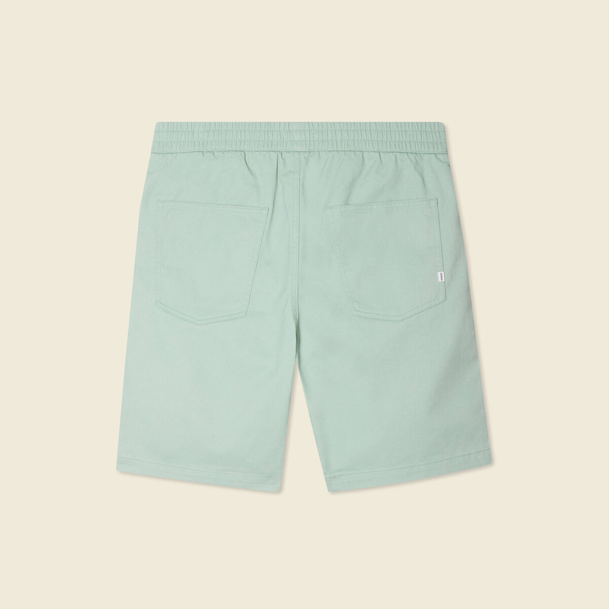 Bermuda droit vert olive homme