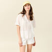 Chemise manches courtes multicolore femme