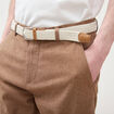 Chino coupe droite longueur 32 marron homme