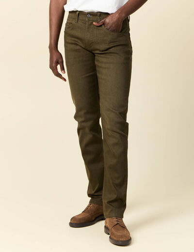 Jeans straight homme used L34 taupe homme