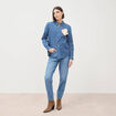 Jeans mom 7/8&egrave;me denim used femme