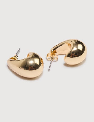 Lot de 2 paires de boucles d'oreilles couleur or femme