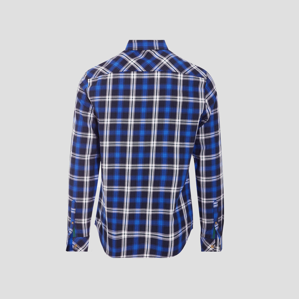 Chemise manches longues bleu marine homme