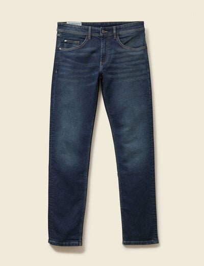 Jeans straight longueur 34 denim denim dirty homme