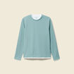 T-shirt manches longues bleu gris homme
