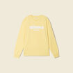 Sweat éco-responsable jaune fluo femme