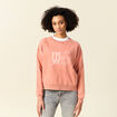 Sweat manches longues rose femme