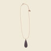 Collier avec pendentif noir femme
