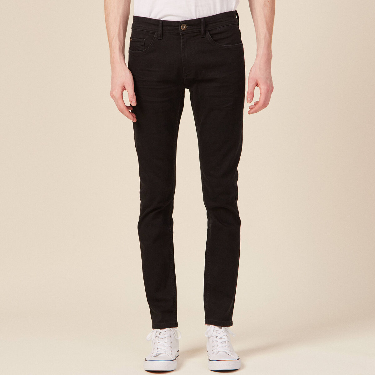 Jeans slim longueur 32 denim noir homme