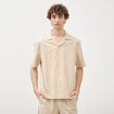 Chemise boyfriend manches courtes vert clair homme