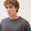T-shirt manches courtes gris fonc&eacute; homme