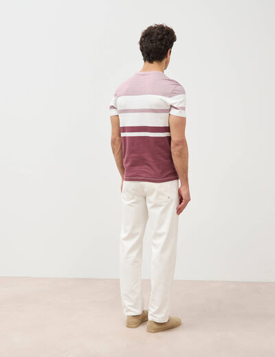 T-shirt manches courtes vieux rose homme