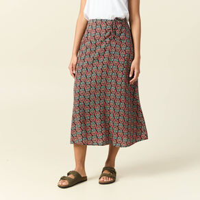 Jupe longue portefeuille noir femme