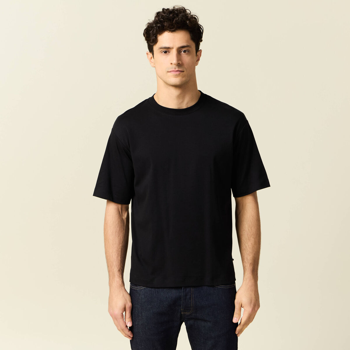 T-shirt manches courtes noir homme