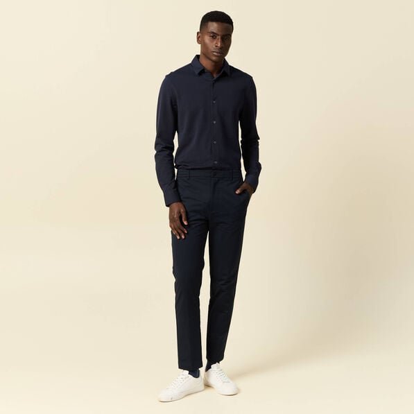 chemise manches longues bleu marine homme Chemise manches longues bleu marine homme