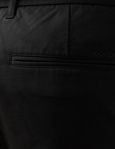 Pantalon chino stretch noir homme