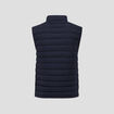 Doudoune droite sans manches bleu marine homme