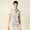 Chemise manches courtes vert kaki homme