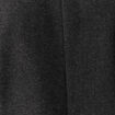 Manteau droit long col montant noir homme