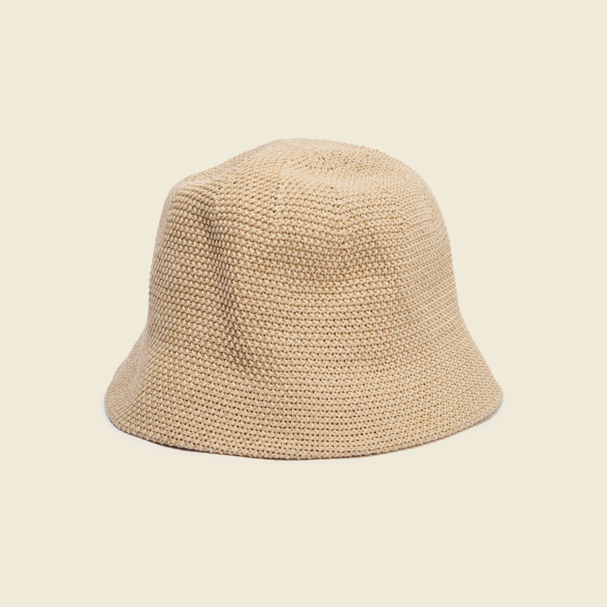 Chapeau tress&eacute; sable femme