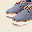 Tennis plates à lacets bleu foncé homme