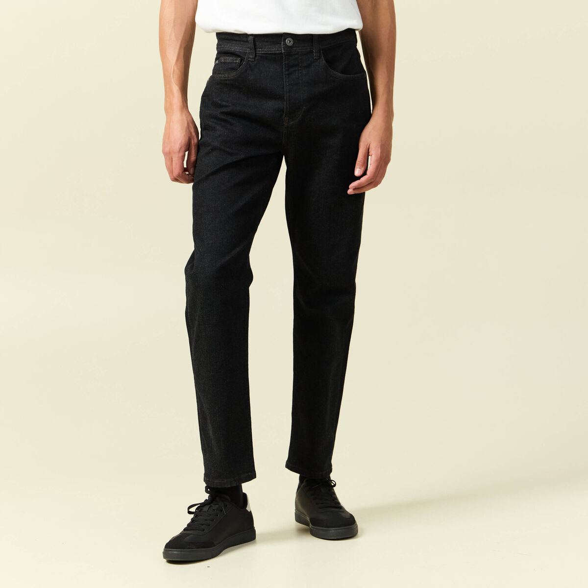 Jeans regular longueur 32 denim brut rinse homme