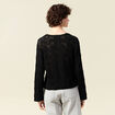 Pull éco-responsable noir femme