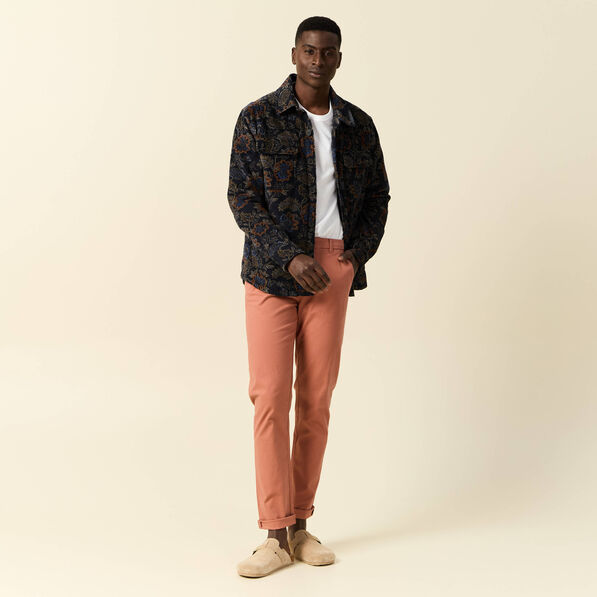 pantalon slim instinct chino vieux rose homme Pantalon slim Instinct chino vieux rose homme