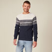 Pull manches longues fabriqué en France ecru homme