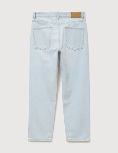 Jeans large longueur 32 en coton denim snow bleach homme