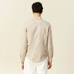 Chemise manches longues beige homme