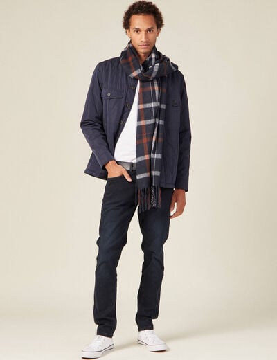 Jeans slim éco-responsable denim blue black homme