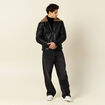 Blouson aviateur simili cuir noir homme